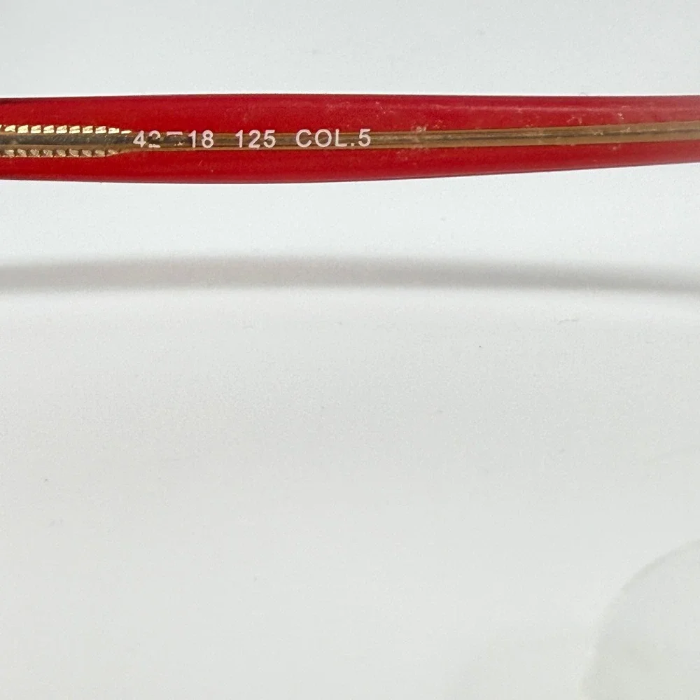 Baba-loo F3 Red Cat Eye Eyeglasses Frames 42-18-125‎ Col.5 Girls Vintage 21588